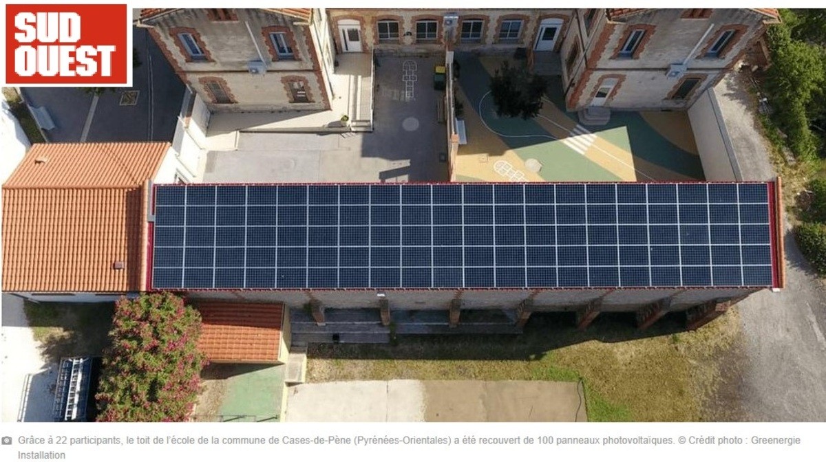 Article dans Sud-Ouest : CatEnR propose d’« adopter » un panneau solaire