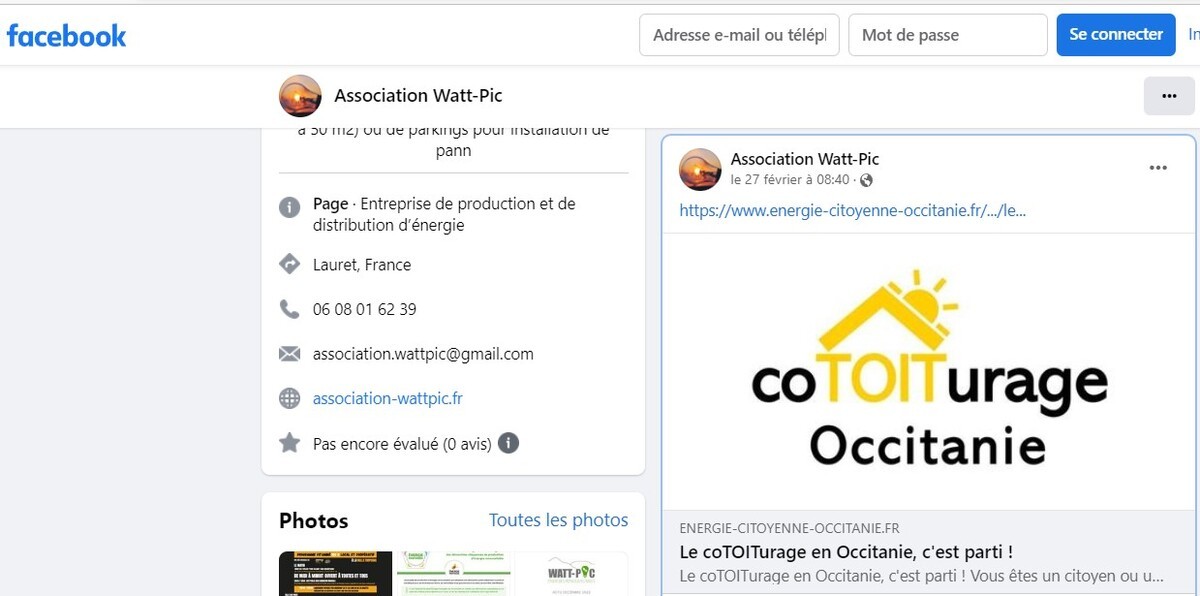 Vu sur Facebook de l'association Watt-Pic ... le coTOITurage Occitanie !